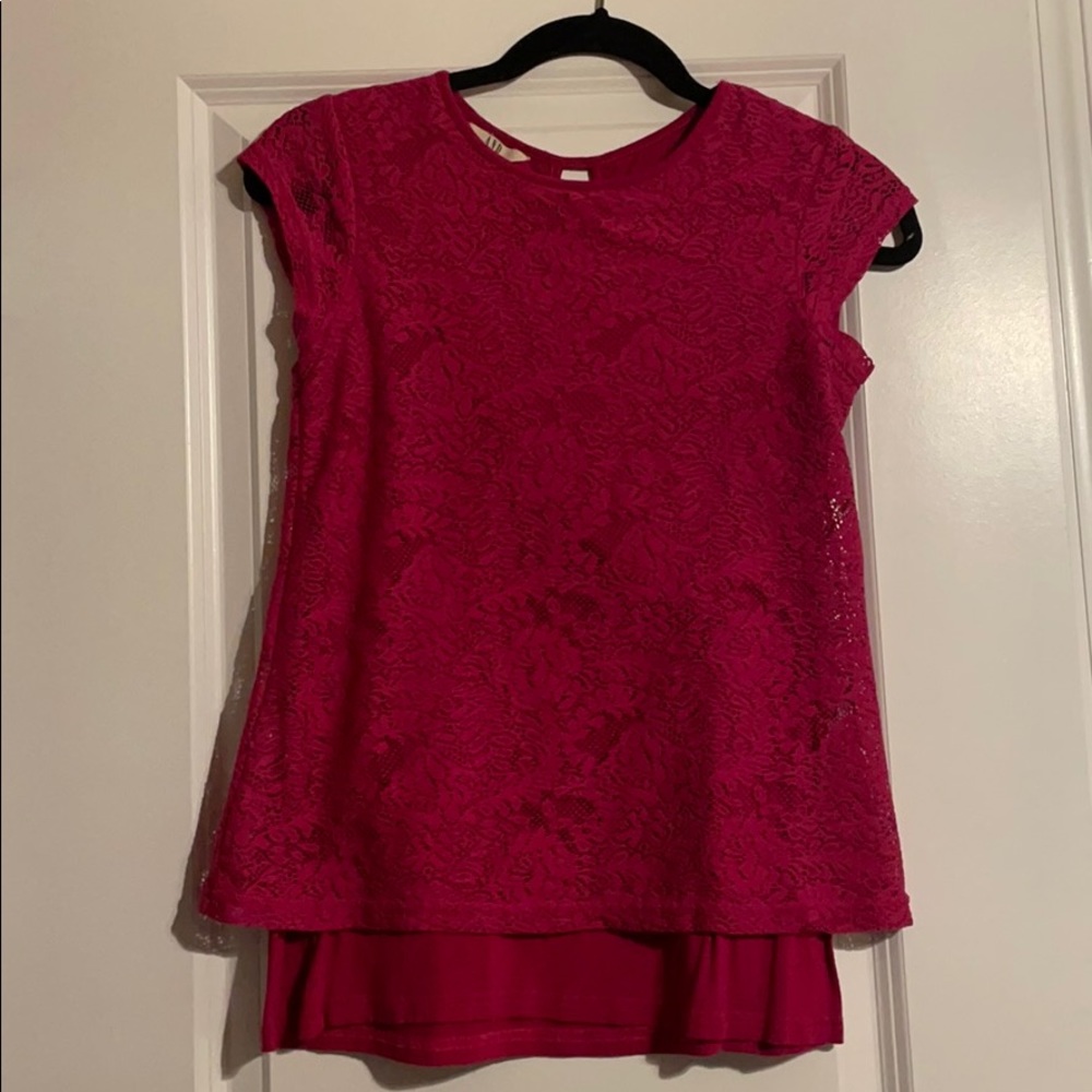 Pink Lace Shirt